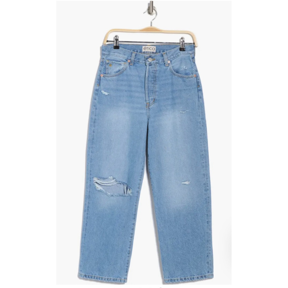 NEW Etica Denim ALTIN LOOSE CROP Sz 25 in Ithaca - Picture 3 of 5